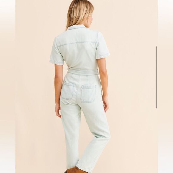 NWT Boyish Anthropologie The Jesse Jean Denim Coveralls - Picture 3 of 9